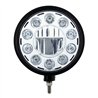 UP32675-Black "Billet" Style Groove Headlight 11 LED Bulb - Chrome