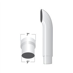 TXTSK75-CO60 - 7" - 5" Reduced Curved O.D. Stack - 60""