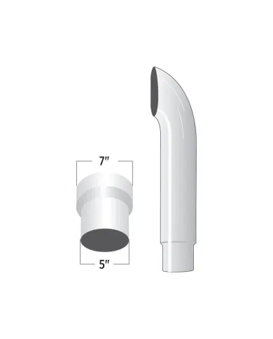 TXTSK75-CO60 - 7" - 5" Reduced Curved O.D. Stack - 60""