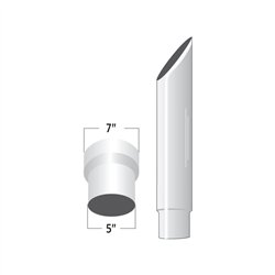TXTSK75-MO48 - 7"-5" Reduced Mitered O.D. Stack - 48"