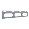 UP10657-Stainless Top Mud Flap Bracket - 3 Oval Light Cutout (Each)