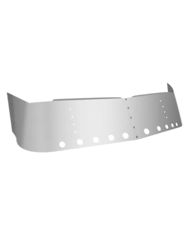 TXTSUN-F22 - 16 Freightliner Columbia & Century Class Mid Roof Sunvisor with 10 X 2" Light Holes (2004-)"