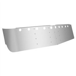 TXTSUN-F9 - 16 Freightliner Mid Roof Sunvisor with 10 x 2" Light Holes (1991+)"