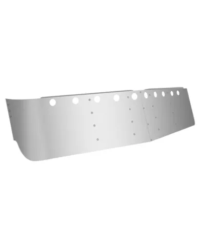 TXTSUN-F9 - 16 Freightliner Mid Roof Sunvisor with 10 x 2" Light Holes (1991+)"