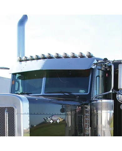 TXTSUN-P20 - 13" Peterbilt 379 Standard Cab Sunvisor (2005 - 2007)