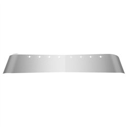 TXTSUN-V1 - 17 Volvo VN670 - 730 - 780 - VT800 Raised Roof Sunvisor with 8 Slotted Light Holes (2003+)"