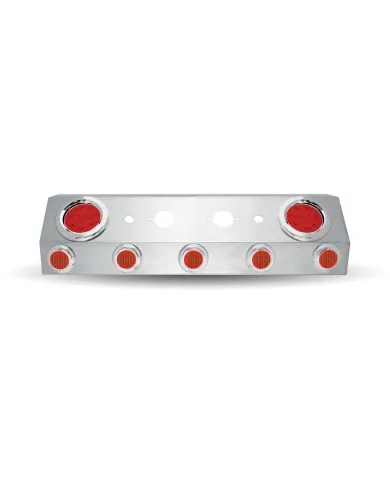 TXTU-1601L - Universal Trailer Service Box with 2 x 4" & 5 x 2" LEDs & Bezels with Open Back