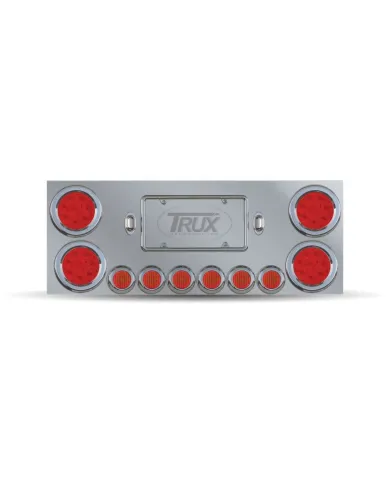 TXTU-9001L - Center Panel w/ 4x4" & 6x2" LEDs & 2 License LEDs"