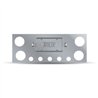 TXTU-9002 - Stainless Steel Rear Center Panel with 4 X 4ö & 5 X 2 ?ö & 2 License Light Holes