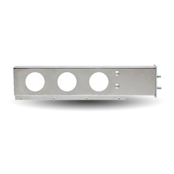 TXTU-9210 - Mud Flap Hanger with Flat Top & 6 x 4" Light Holes - 2 1/2" Bolt Spacing