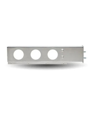 TXTU-9210 - Mud Flap Hanger with Flat Top & 6 x 4" Light Holes - 2 1/2" Bolt Spacing
