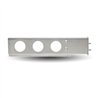 TXTU-9210 - Mud Flap Hanger with Flat Top & 6 x 4" Light Holes - 2 1/2" Bolt Spacing