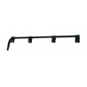 UP10671-Black Straight Mud Flap Hangers - No Coil (Pair)