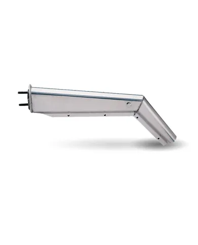 TXTU-9227 - 28 1/2" 45? Heavy Duty Mudflap Hanger with 2 1/2" Spacing - Chrome"
