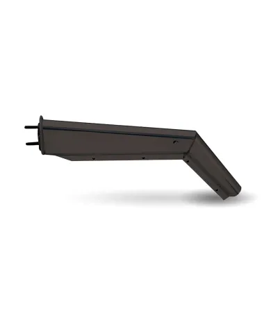 TXTU-9228 - 28 1/2" 45? Heavy Duty Mudflap Hanger with 2 1/2" Spacing - Painted Steel