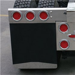 TXTU-9241 - 24" Welded Stud Bottom Mud Flap Weight with Backing Plate