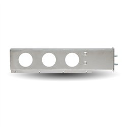TXTU-9258 - 33" Mud Flap Hanger with Flat Top & 6 x 4" Light Holes - 2 1/2" Bolt Spacing