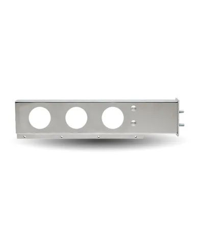 TXTU-9258 - 33" Mud Flap Hanger with Flat Top & 6 x 4" Light Holes - 2 1/2" Bolt Spacing