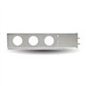 TXTU-9258 - 33" Mud Flap Hanger with Flat Top & 6 x 4" Light Holes - 2 1/2" Bolt Spacing