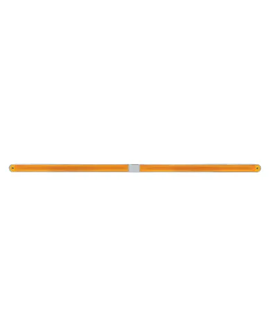 UP32714-Dual 24 LED Dual Function 12" GloLight Bar With Bezel - Amber LED/Amber Lens