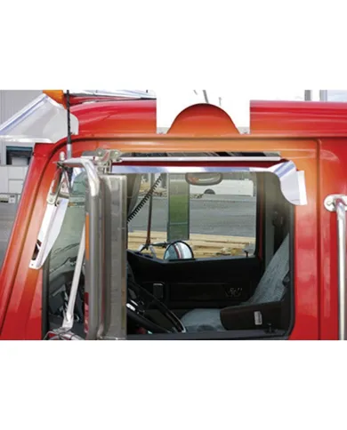 TXTW-1404 - Western Star Window Deflector (Mirror on Door) - All Models All Years