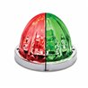 TXTLED-WTRG - Dual Revolution Red/Green Watermelon LED with Glass Pattern & Lock Ring