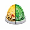 TXTLED-WTAG - Dual Revolution Amber/Green Watermelon LED with Glass Pattern & Lock Ring