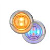 MXM09340YBL-DC - 3/4" Round P2/P3 CM Amber with Blue Aux