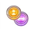 MXM09340YP-DC - 3/4" Round P2/P3 CM Amber with Purple Aux