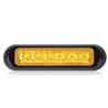 MXM20389YCL - Thin Low Profile 6 LED Amber Clear Lens Class 1 Warning