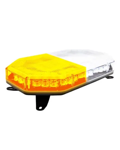MXM20486YWCL - Emergency Warning Mini-Bar Amber/White Clear Lens