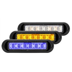 MXM20494BYW-TC - Surface Mount Warning Tri Color 18 LED Blue/Amber/White Clear Lens