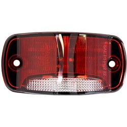 MXM23025RW-DC - Rectangular Red Clearance Marker P2PC with White Ground Light