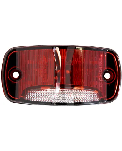 MXM23025RW-DC - Rectangular Red Clearance Marker P2PC with White Ground Light
