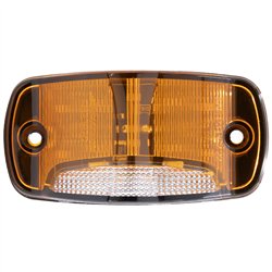 MXM23025YW-DC - Rectangular Amber Clearance Marker P2PC with White Ground Light