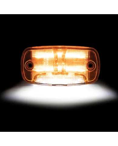 MXM23025YW-DC - Rectangular Amber Clearance Marker P2PC with White Ground Light