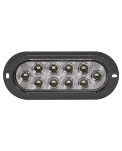 MXM63323-A - 6” Oval Red White Back-Up Flange Mount