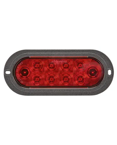 MXM63323R-A - 6” Oval Red Stop/Turn/Tail Flange Mount