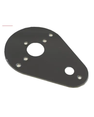JMLSS-1014 - Stainless Kenworth Teardrop Style Cab & Sleeper Interior Dome Light Bracket w/ 1 WM Light Hole (TOOGLE SWITCH HOLE)