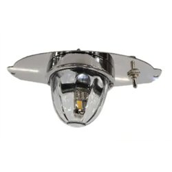 JMLSS-1021 - Stainless Freightliner Cascadia 2008 - 2018 Above Driver / Passenger Dome Bracket w/ 1 WM Light Hole