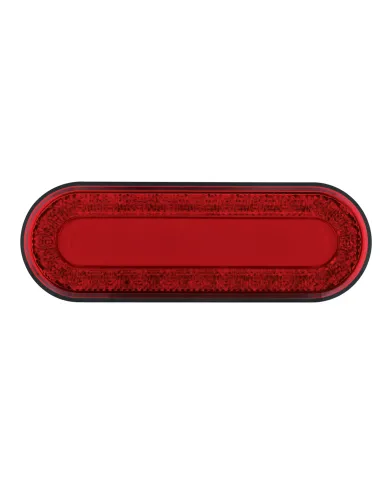 UP36656-24 LED 6" Oval Mirage Light (Stop, Turn & Tail) - Red LED/Red Lens