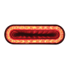 UP36664-24 LED 6" Oval Mirage Light (Stop, Turn & Tail) - Red LED/Clear Lens