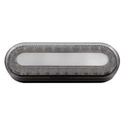 UP36664-24 LED 6" Oval Mirage Light (Stop, Turn & Tail) - Red LED/Clear Lens