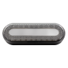 UP36664-24 LED 6" Oval Mirage Light (Stop, Turn & Tail) - Red LED/Clear Lens