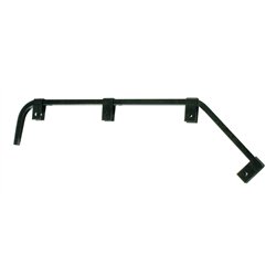 UP10672-Black Angled Mud Flap Hangers - No Coil (Pair)