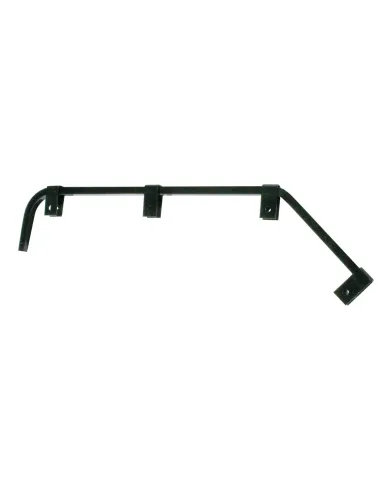 UP10672-Black Angled Mud Flap Hangers - No Coil (Pair)