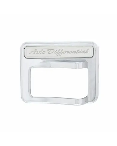 UP41763-Chrome Rocker Switch Cover For Peterbilt 579 (2013-2019) & 567 (2014-2018)- Axle Differential