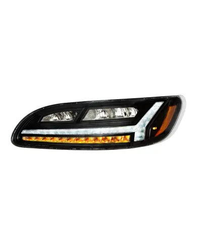UP32930-Blackout 6 LED Headlight For Peterbilt 386 (2006-2016) & 387 (2000-2011)- Driver