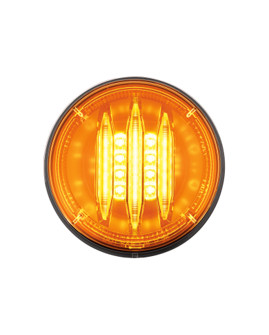 UP36288-Saber 29 LED 4" Round Turn Signal Light-Amber LED/Amber Lens