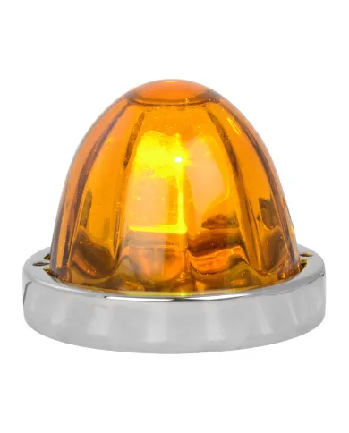 GG79751 - LIGHT AMBER WATERMELON GLASS FLUSH MOUNT LIGHT KIT, 1 WIRE